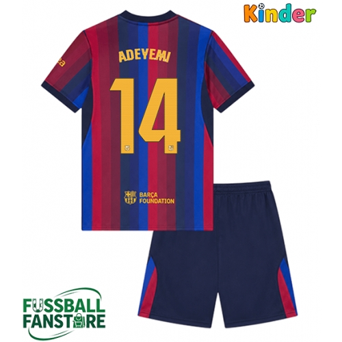 Barcelona Karim Adeyemi #14 Replik Heimtrikot Kinder 2026-27 Kurzarm (+ Kurze Hosen)